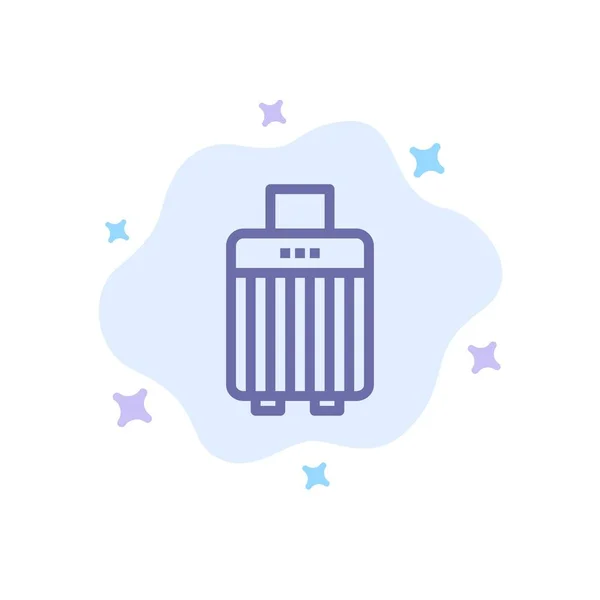 Saco, bagagem, bolsa, comprar ícone azul no Backgroun nuvem abstrata — Vetor de Stock