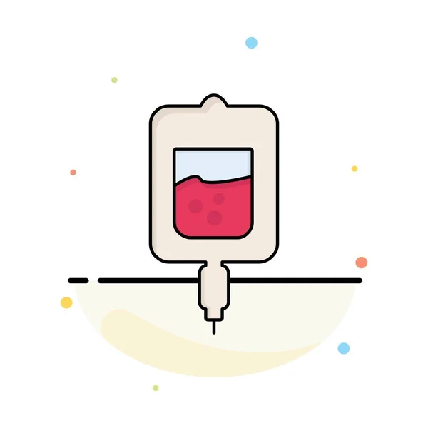 Sangue, teste, teste de açúcar, amostras Flat Color Icon Vector —  Vetores de Stock