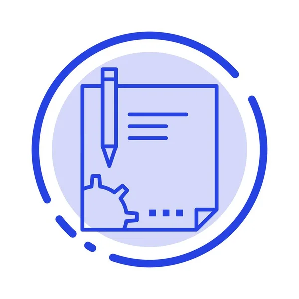 Контрафакт, Document, File, Page, Paper, Sign, Signing Blue Doint — стоковый вектор