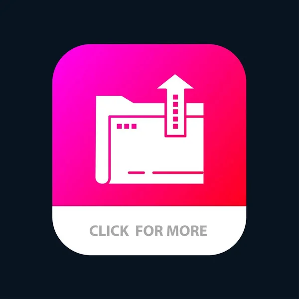 Dossier, Document, Fichier, Stockage Conception d'icône d'application mobile — Image vectorielle