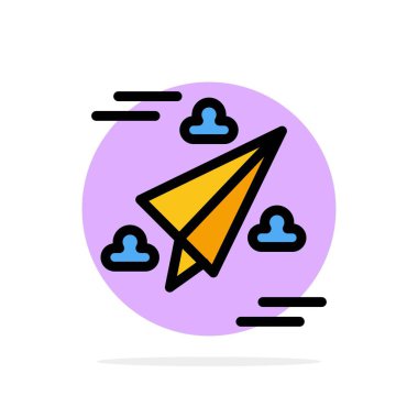 Web, Tasarım, Kağıt, Fly Soyut Daire Arka Plan Düz renk Ic