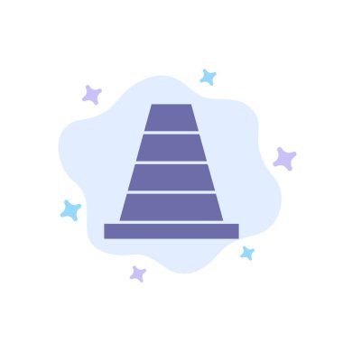 Soyut Bulut Arka Planda Koni, İnşaat, Araç Mavisi Simgesi