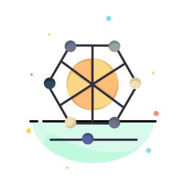 Makine, Öğrenme, Dil, Veri İş Logo Şablonu. Düz C