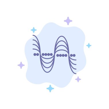 Frekans, Hertz, Pitch, Basınç, Soyut C Üzerinde Ses Mavi Simge