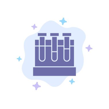 Laboratuvar, Küvetler, Test, Soyut Bulut Backgroun Eğitim Mavi Simge