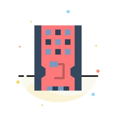 Disk, Sürücü, Donanım, Katı, Ssd Soyut Düz Renk Simgesi Templ