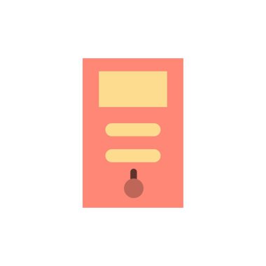 Bilgisayar, Işlemci, PC, Stabilizer düz renk simgesi. Vektör simgesi Bann