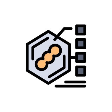 Bakteri, biyokimyasal, muayene, form, yaşam düz renk simgesi.