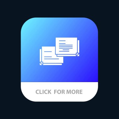 Sohbet, Kabarcık, Mesaj, Popup Mobil Uygulama Düğmesi. Android ve Ios 