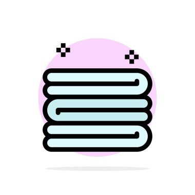 Temiz, Temizlik, Havlu Soyut Daire Arka Plan Düz renk Ico