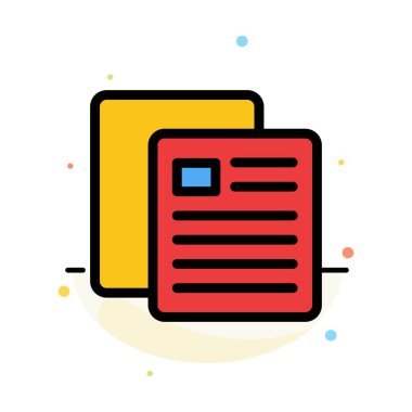 Eğitim, Okul, Test, Okul Soyut Düz Renk Simge Templat