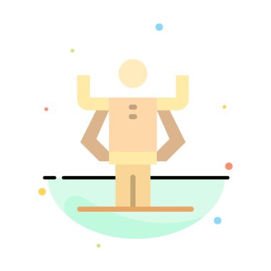 Yetenek, Insan, Multitask, organizasyon soyut düz renk simgesi