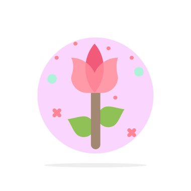 Dekorasyon, Paskalya, çiçek, bitki soyut daire arka plan FLA