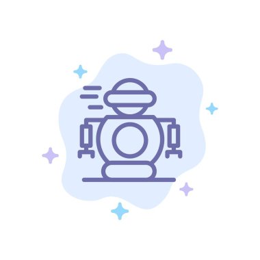 İnsan, Teknoloji, Robotik, Soyut Bulut Ba Robot Mavi Simge