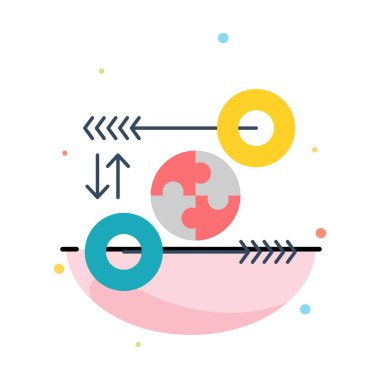 Bulmaca, Iş, fikir, pazarlama, uygun soyut düz renk