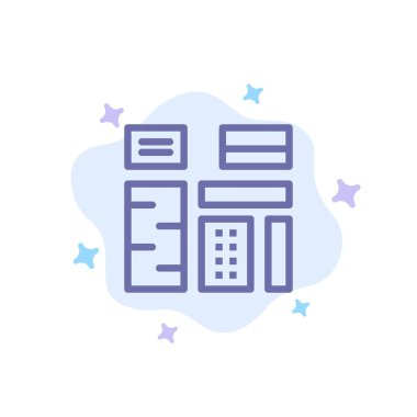 Reklam, İçerik, Özellik, Yerli, Premium Mavi Simge Abst üzerinde