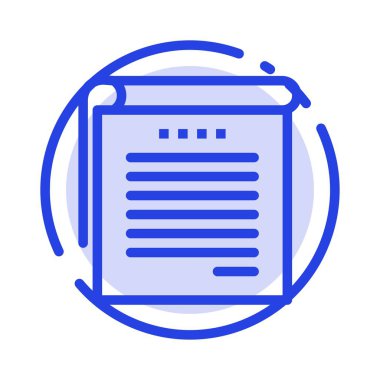 Öğrenci, Notlar, Kitaplar, Öğrenci Notları Mavi Noktalı Çizgi Simgesi