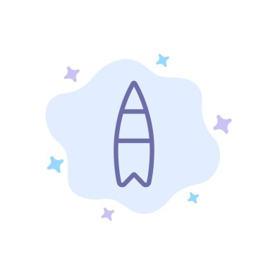 Soyut bulut arka planda Web mavi simge