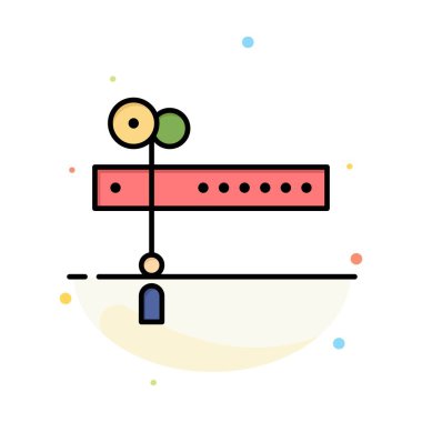 Dekorasyon, Kesim, Festival, Bayrak Soyut Düz Renk Simge Templat