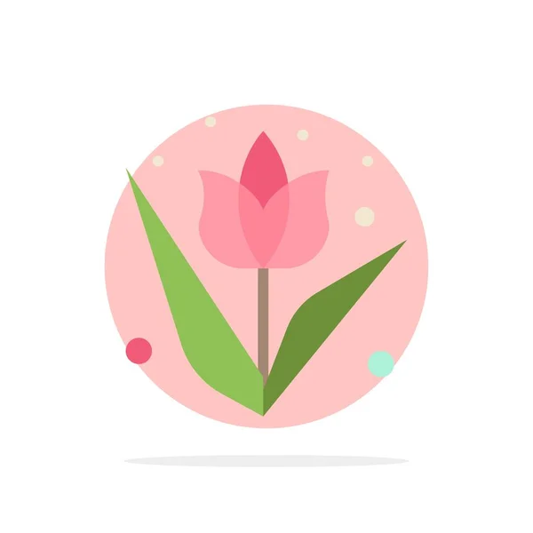 Διακόσμηση, Πάσχα, λουλούδι, φυτό αφηρημένο κυκλικό φόντο — Διανυσματικό Αρχείο
