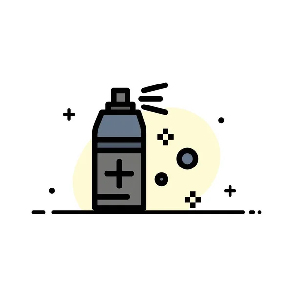 Пляшка, прибирання, спрей бізнес плоска лінія заповнена іконка Вектор B — стоковий вектор