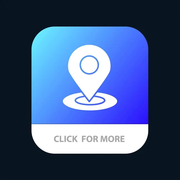 Localização, Mapa, Pin, Hotel Mobile App Icon Design — Vetor de Stock