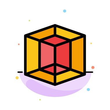 Tasarım, Grafik, Araç Soyut Düz Renk Simgesi Şablonu