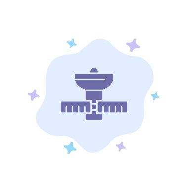 Gps, Uzay, Uydu, Uydu, Soyut Cl Uzay Mavi Simge