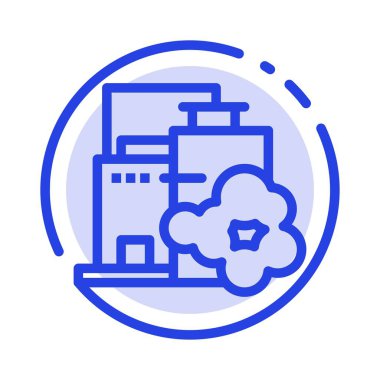 Fabrika, Sanayi, Peyzaj, Kirlilik Mavi Noktalı Hat Ic