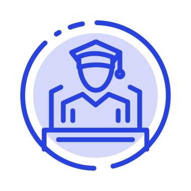 Kap, Eğitim, Mezuniyet, Konuşma Mavi Noktalı Çizgi Simgesi