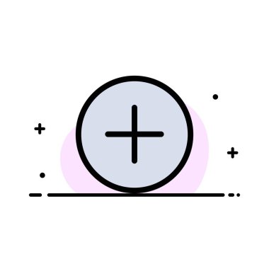 Twitter, Ekle, İletişim İş Düz Hat Dolu Simge Vektör Yasağı