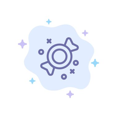 Bonbon, Candy, Sweets Mavi Simge Soyut Bulut Arka Plan