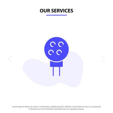 Hizmetlerimiz Golf, Top, Beyzbol, Spor Katı Glyph Icon Web ca