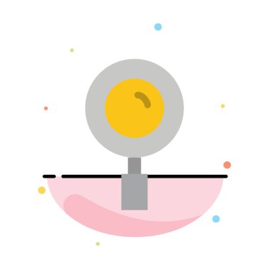 Bul, Büyüteç, Büyüteç, arama soyut düz renk simgesi Tem