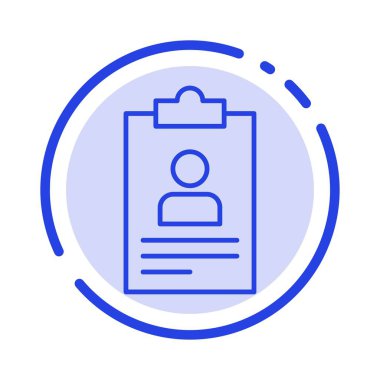 Özgeçmiş, uygulama, pano, müfredat, CV mavi noktalı çizgi 