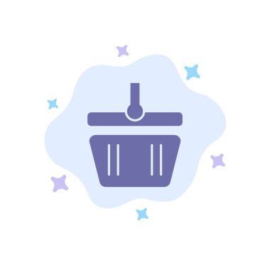 Sepet, Sepet, Alışveriş, Soyut Bulut Backg Bahar Mavi Simge