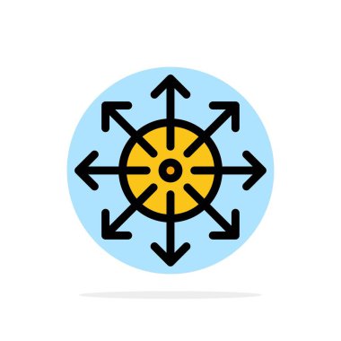 Reklamlar, Reklam, Medya, Haberler, Platform Soyut Daire Arka Plan Düz renk Simgesi