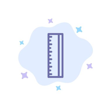 Soyut Bulut Arka Planda Eğitim, Cetvel, Okul Mavisi Simgesi