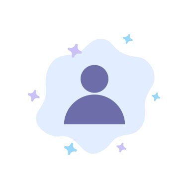 Hesap, Avatar, Soyut Bulut Arka Plan Kullanıcı Mavi Simge