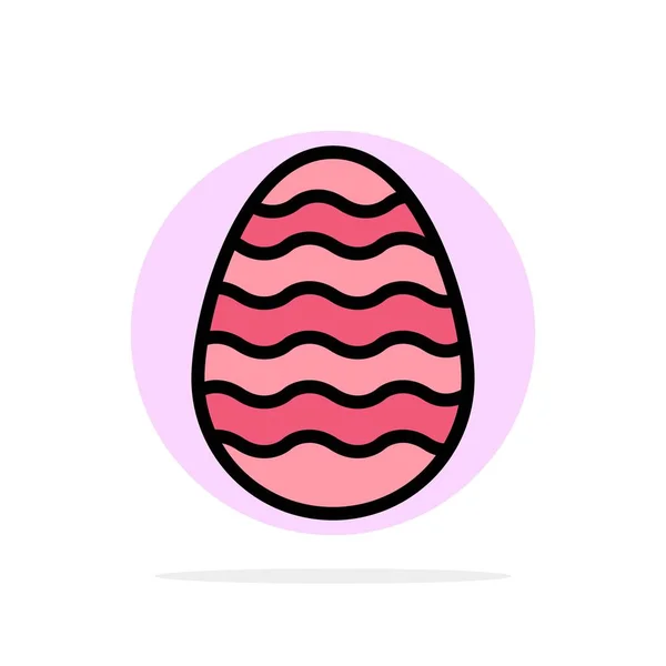 Decoración, Pascua, Huevo de Pascua, Fondo del Círculo Abstracto de Huevo F — Vector de stock