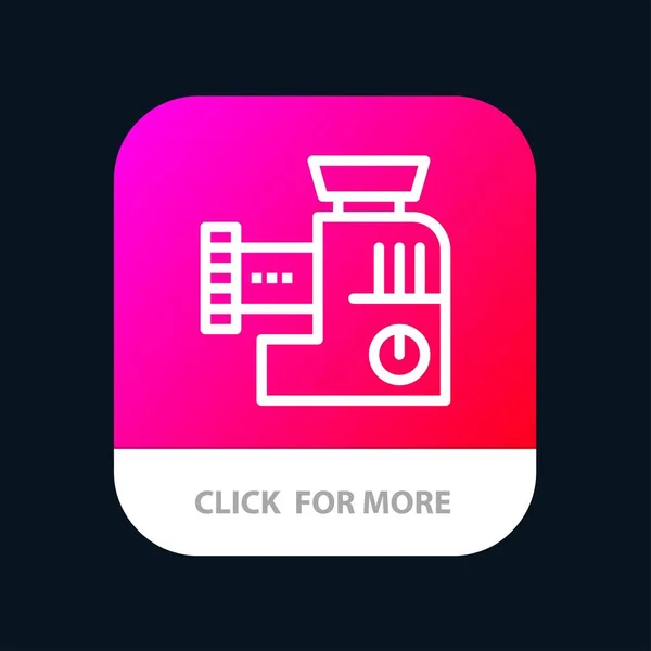 Mixer, kök, manuell, blanda mobilapp-knapp. Android och iOS L — Stock vektor