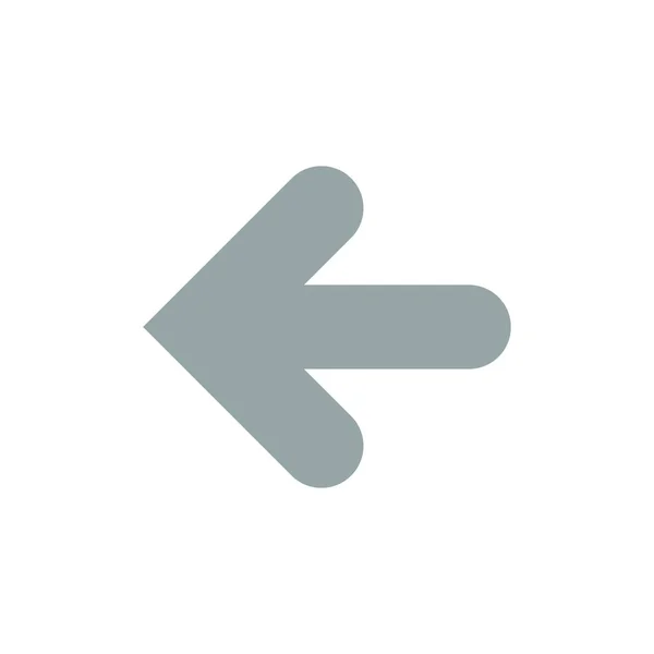 Flèche, Flèches, Dos, Point Retour Icône de couleur plate. icône vectorielle ba — Image vectorielle