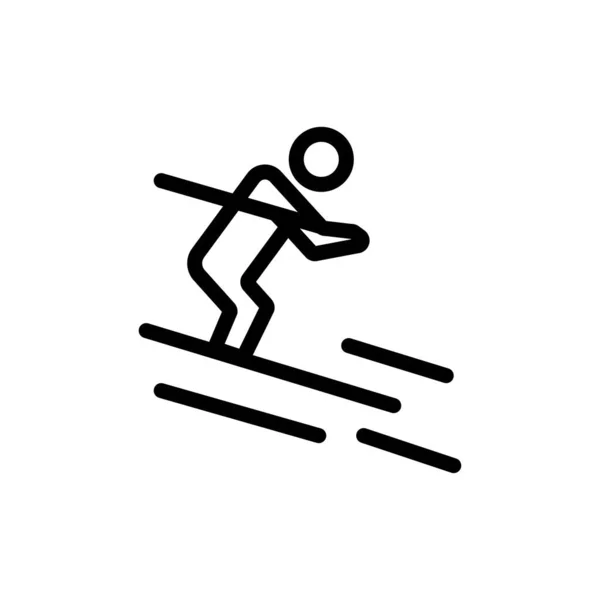 Activité, Ski, Ski, Sportsman Bleu et Rouge Télécharger et acheter — Image vectorielle