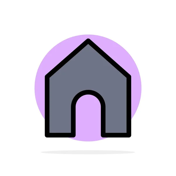 Zuhause, instagram, interface abstrakt kreis hintergrund flache farbe — Stockvektor
