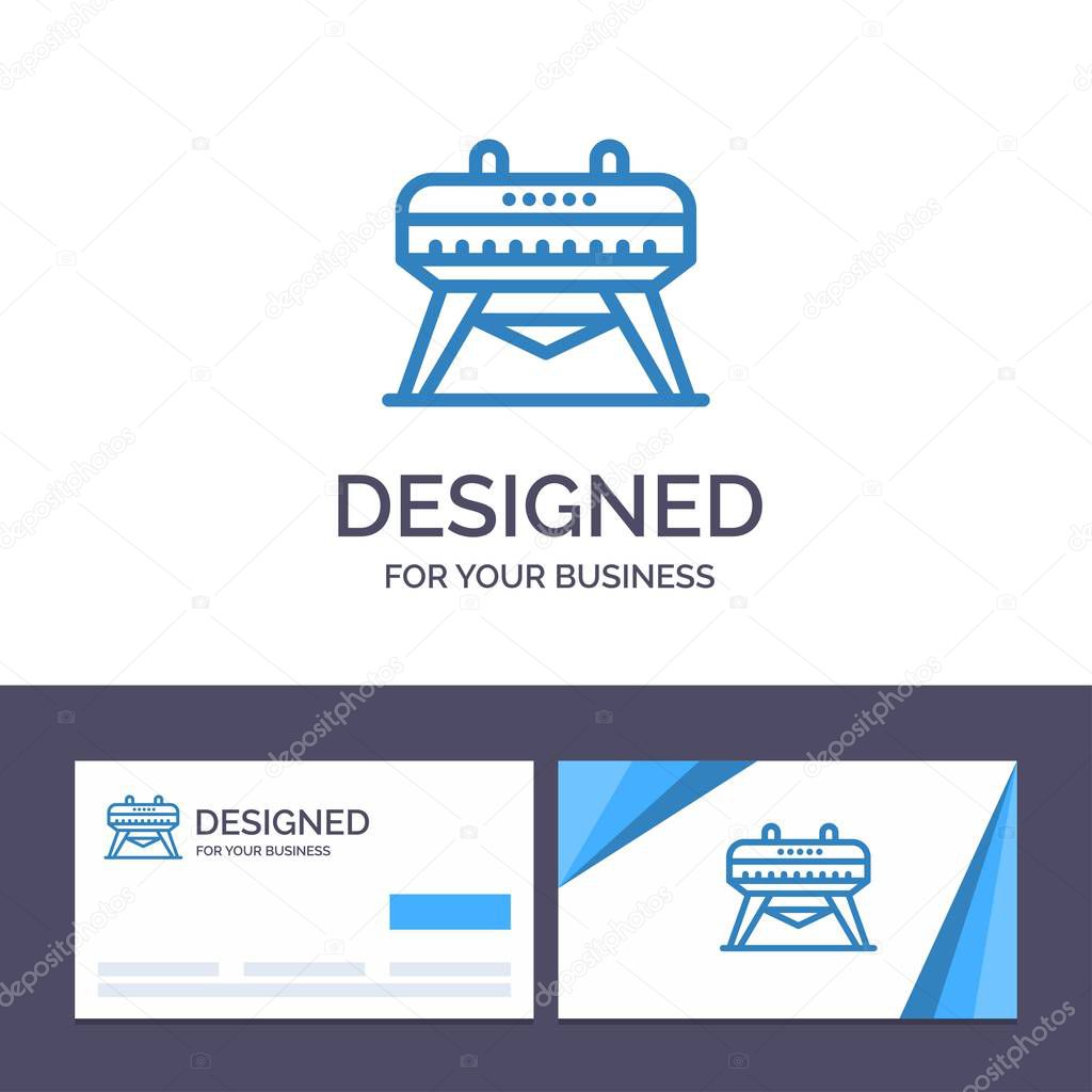 Creative Business Card and Logo template Gymnastic, Gymnastics, 