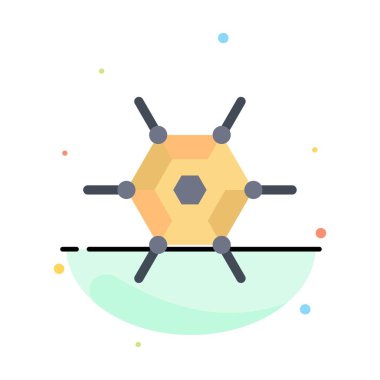 Ademi Merkeziyetçi, Ağ, Teknoloji Soyut Düz Renk Simgesi Temp