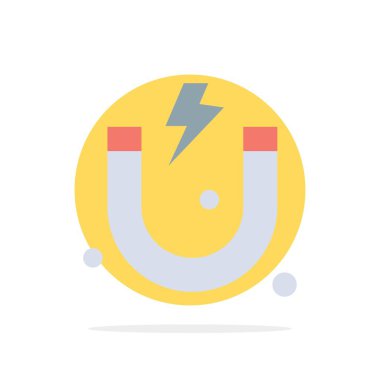 Attraction, Mıknatıs, Bilim Soyut Daire Arka Plan Düz colo