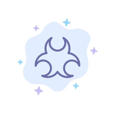 Soyut Bulut Backgroun Bio, Hazard, İşaret, Bilim Mavi Simge