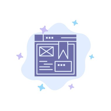 Düzen, Web, Tasarım, Soyut Bulut Backgro Web Sitesi Mavi Simge