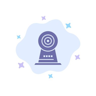 Kamera, Webcam, Güvenlik, Soyut Bulut Geri Otel Mavi Simge